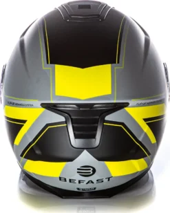 Kit Coppia Tank Grigio Giallo - 2 Caschi Modulari Befast Con Doppia Omologazione P/J -Accessori Per Motociclette 0001205135 tank grigio giallo closed 13 1