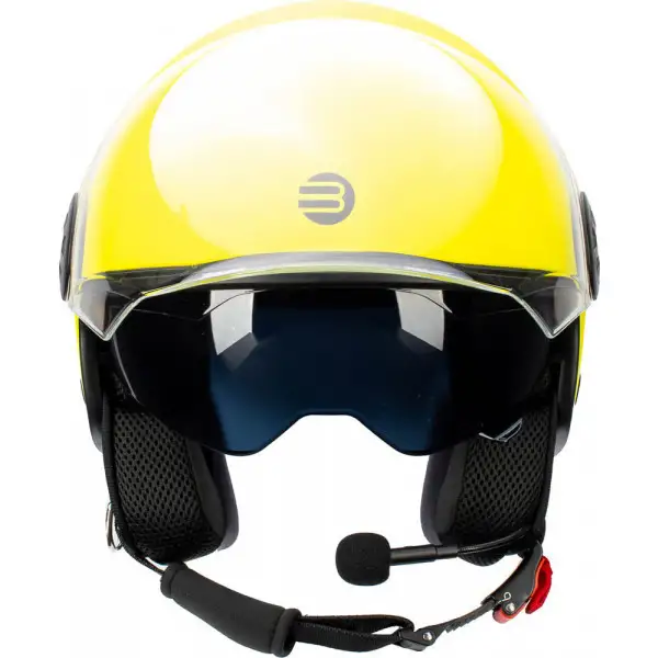 Kit Coppia Rapid Connect III Giallo Fluo Opaco - 2 Caschi Jet Befast Con Interfono Integrato 5 Kit Coppia Rapid Connect III Giallo Fluo Opaco - 2 Caschi Jet Befast Con Interfono Integrato - immagine 5