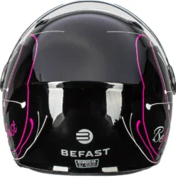 Casco Jet Bambino Befast Flipper Linear Nero Fucsia Bianco -Accessori Per Motociclette befast 0001211269 01129 modifica
