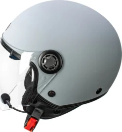 Kit Coppia Rapid Connect Grigio Opaco - 2 Caschi Jet Befast Con Interfono Integrato -Accessori Per Motociclette befast 00537 modifica 1