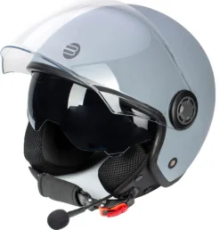 Kit Coppia Rapid Connect Grigio Opaco - 2 Caschi Jet Befast Con Interfono Integrato -Accessori Per Motociclette befast rapid connect manc