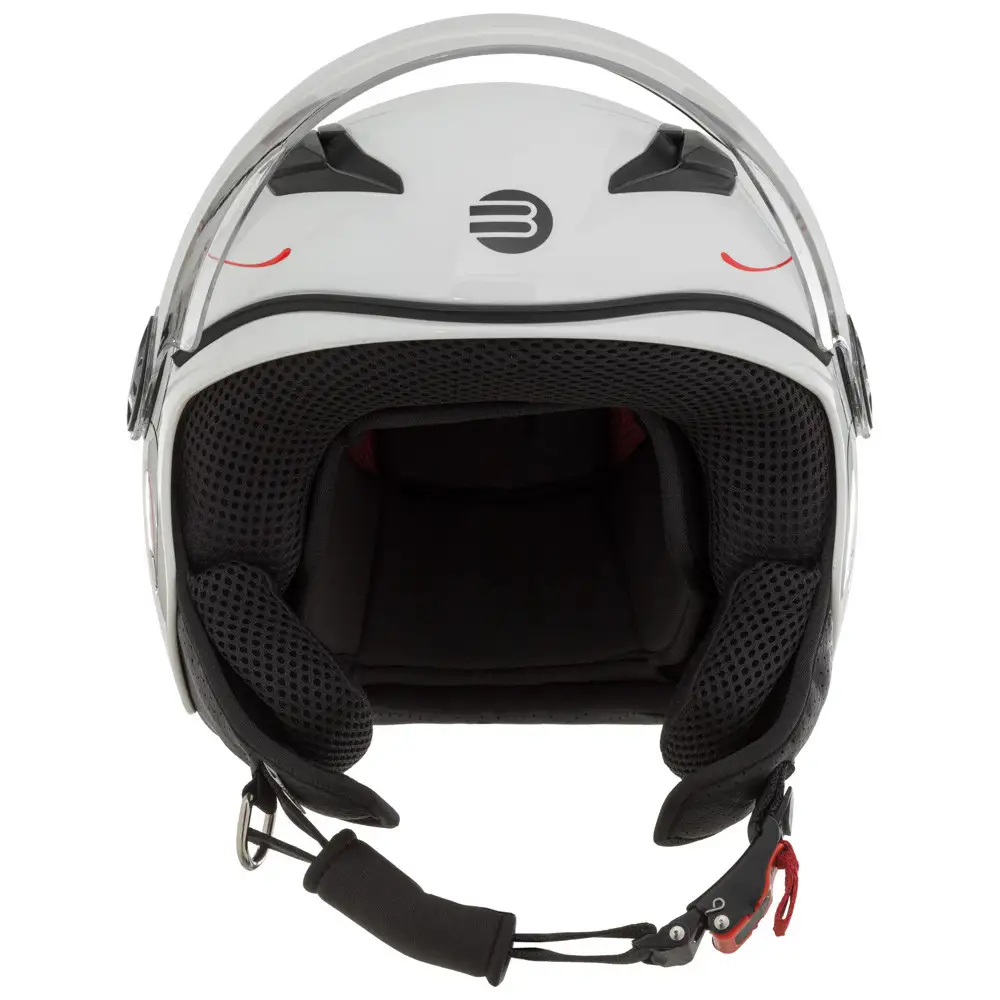 Casco Jet Bambino Befast Flipper III Linear Bianco Rosso Nero 2 Casco Jet Bambino Befast Flipper III Linear Bianco Rosso Nero - immagine 2