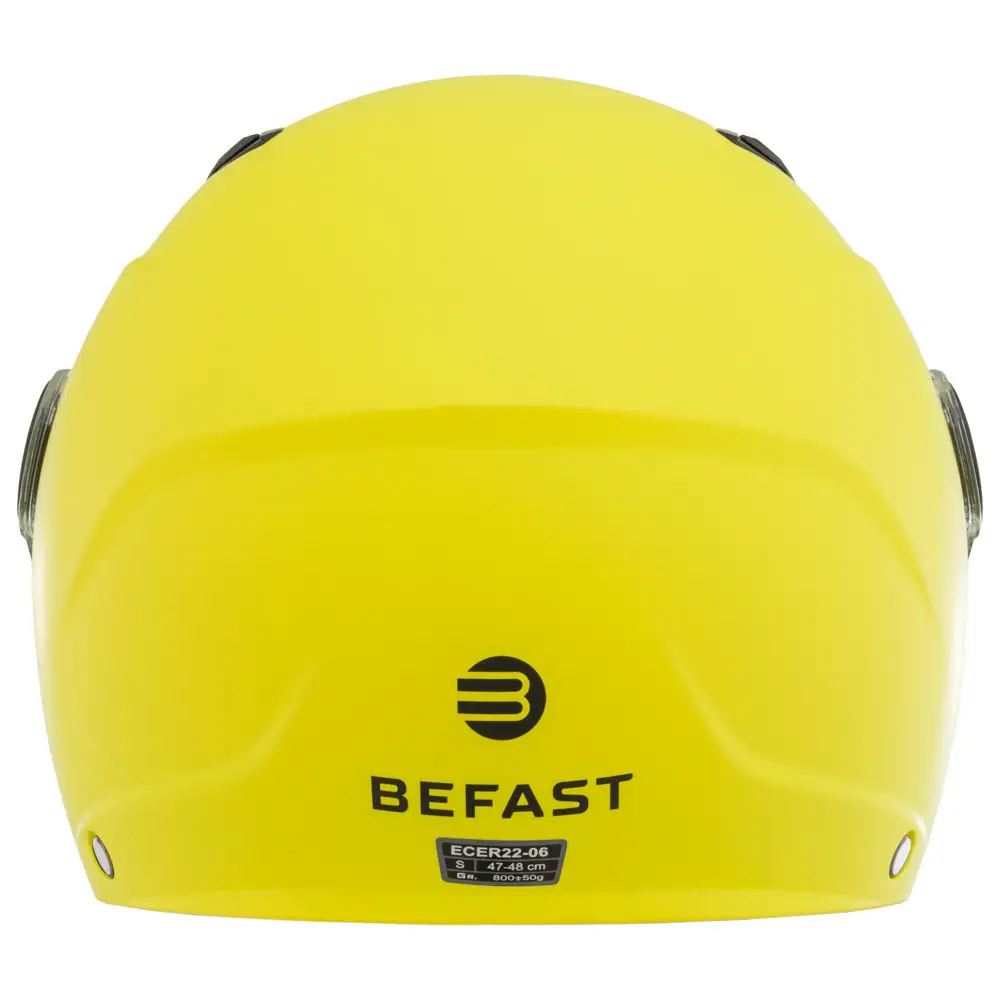 Casco Jet Bambino Befast Flipper III Giallo Fluo 4 Casco Jet Bambino Befast Flipper III Giallo Fluo - immagine 4