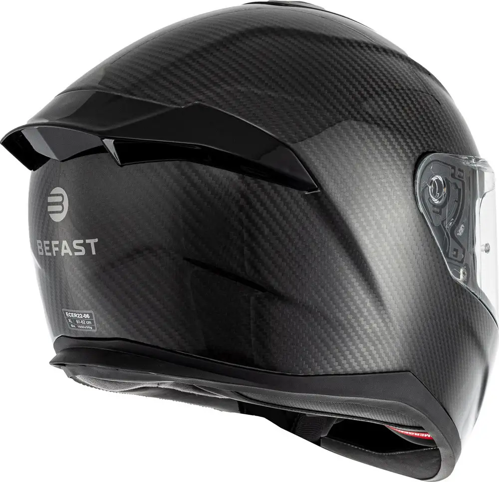 Casco Integrale Befast EAGLE CARBON In Carbonio Chiusura Micrometrica Nero 4 Casco Integrale Befast EAGLE CARBON In Carbonio Chiusura Micrometrica Nero - immagine 4