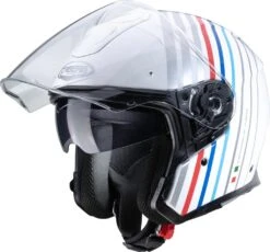 CABERG FLYON BAKARI Jethelm -Accessori Per Motociclette caberg flyon bakari jethelm weiss silber bmw xxl 106167wsxxl 1 2
