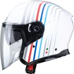 CABERG FLYON BAKARI Jethelm -Accessori Per Motociclette caberg flyon bakari jethelm weiss silber bmw xxl 106167wsxxl 2 2