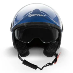 Kit Coppia Rapid II Blu Opaco - 2 Caschi Jet Befast Doppia Visiera -Accessori Per Motociclette casco jack befast blu ad hoc1 2