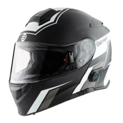 Kit Coppia Connect Nero Bianco - 2 Caschi Modulari Befast Connect Con Interfono Integrato -Accessori Per Motociclette casco modulare befast connection con interfono integrato bianco nero 1