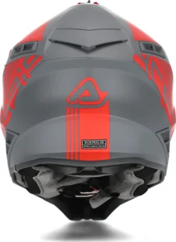 Casco Cross Acerbis X-TRACK VTR In Fibra Grigio Rosso -Accessori Per Motociclette casco cross acerbis x track vtr in fibra grigio rosso5