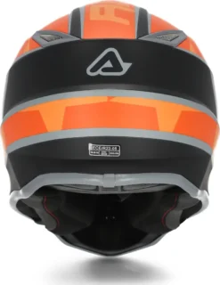 Casco Cross Bambino Acerbis IMPACT STEEL Junior Nero Arancio -Accessori Per Motociclette casco cross bambino acerbis impact steel junior nero arancio5
