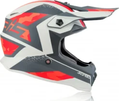 Casco Cross Bambino Acerbis Impact Steel Junior Rosso Grigio -Accessori Per Motociclette casco cross bambino acerbis impact steel junior rosso grigio3