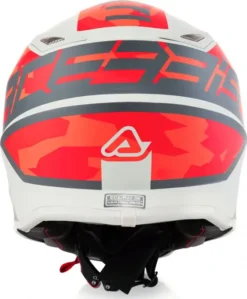 Casco Cross Bambino Acerbis Impact Steel Junior Rosso Grigio -Accessori Per Motociclette casco cross bambino acerbis impact steel junior rosso grigio4