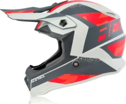 Casco Cross Bambino Acerbis Impact Steel Junior Rosso Grigio -Accessori Per Motociclette casco cross bambino acerbis impact steel junior rosso grigio5
