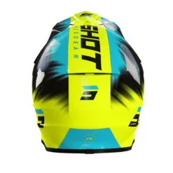Casco Cross Bambino Shot FURIOUS VERSUS Giallo Neon Turchese -Accessori Per Motociclette casco cross bambino shot furious versus giallo neon turchese3