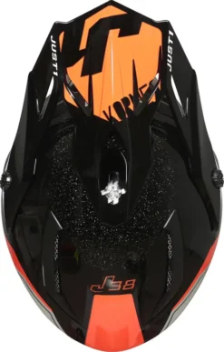 Casco Cross JUST1 J38 KORNER Arancio Nero -Accessori Per Motociclette casco cross just1 j38 korner arancio nero5