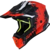 Casco Cross Just1 J38 Mask Arancione Titanio Nero