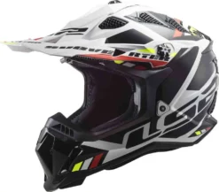 Casco Cross LS2 MX700 SUBVERTER STOMP Bianco Nero ECE 22-06