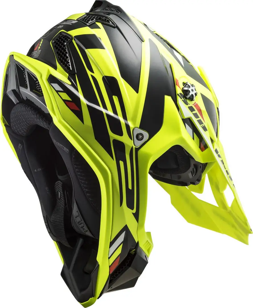Casco Cross LS2 MX700 SUBVERTER STOMP Giallo Nero ECE 22-06 4 Casco Cross LS2 MX700 SUBVERTER STOMP Giallo Nero ECE 22-06 - immagine 4