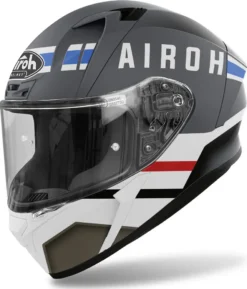 Casco Integrale Airoh Valor Craft Grigio Bianco Opaco
