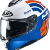Casco Integrale HJC C70 CURVES MC27 Bianco Blu Rosso