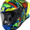 Casco Integrale Just1 J-Gpr Tribe In Carbonio Blu Giallo Fluo