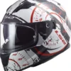 Casco Integrale LS2 FF320 STREAM EVO TACHO Bianco Nero Rosso