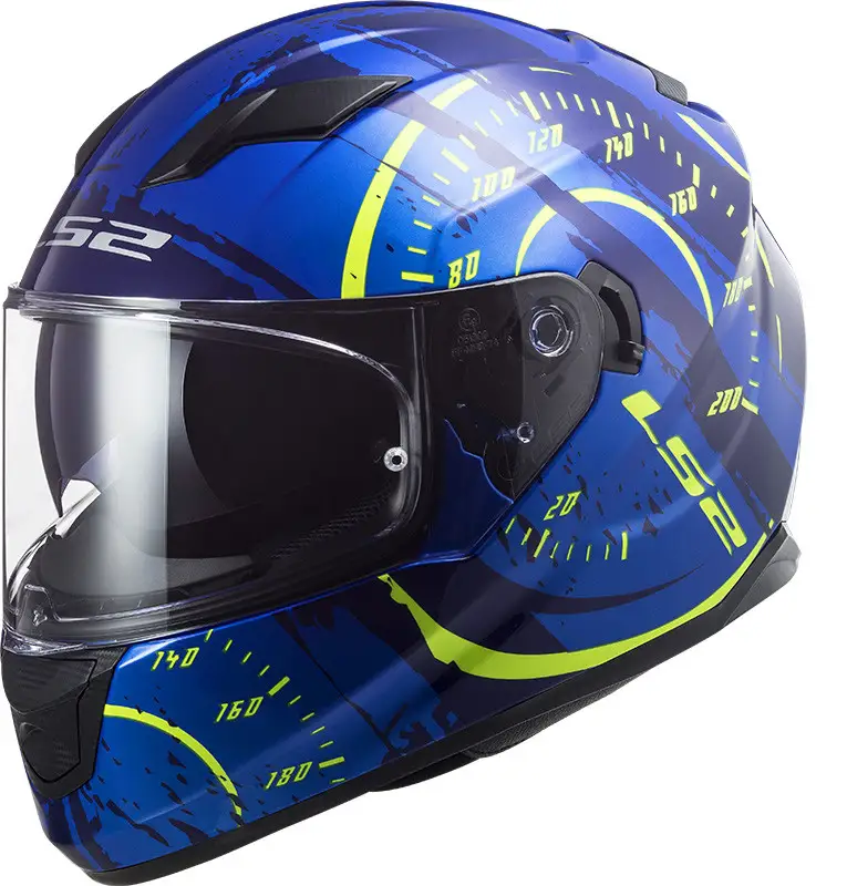Casco Integrale LS2 FF320 STREAM EVO TACHO Blu Giallo 1 Casco Integrale LS2 FF320 STREAM EVO TACHO Blu Giallo