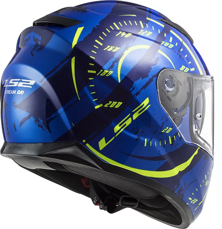 Casco Integrale LS2 FF320 STREAM EVO TACHO Blu Giallo 2 Casco Integrale LS2 FF320 STREAM EVO TACHO Blu Giallo - immagine 2