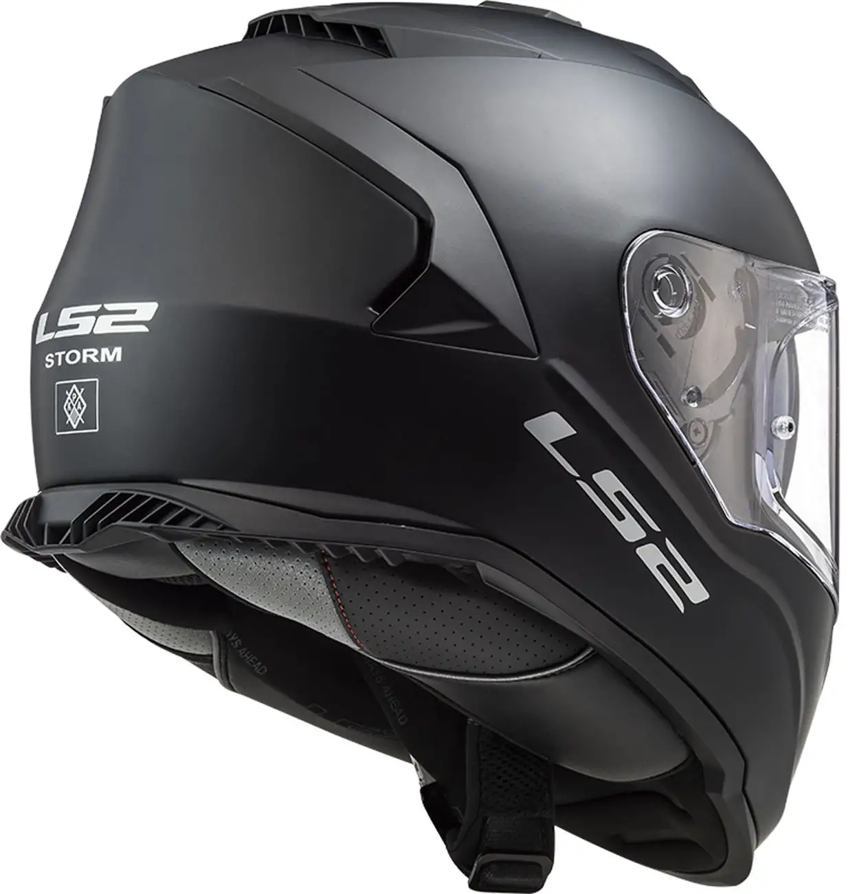 Casco Integrale LS2 FF800 STORM SOLID Nero Opaco 2 Casco Integrale LS2 FF800 STORM SOLID Nero Opaco - immagine 2
