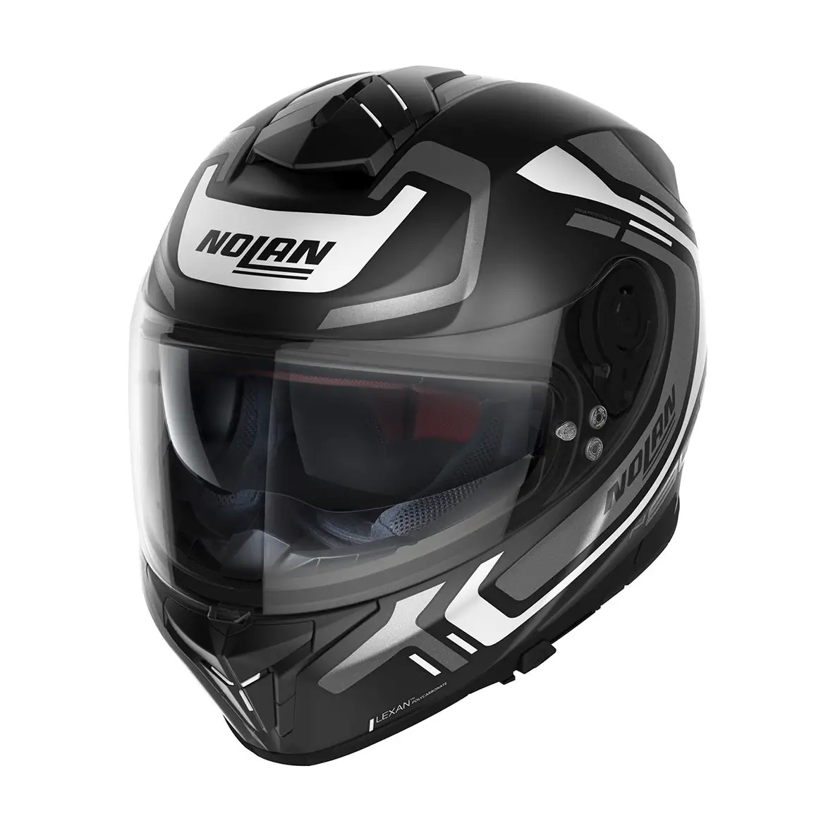 Casco Integrale Nolan N80-8 ALLY N-COM Bianco Nero Opaco 1 Casco Integrale Nolan N80-8 ALLY N-COM Bianco Nero Opaco