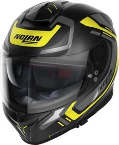 Casco Integrale Nolan N80-8 ALLY N-COM Nero Opaco Giallo