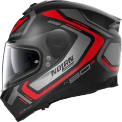 Casco Integrale Nolan N80-8 ALLY N-COM Nero Opaco Rosso -Accessori Per Motociclette casco integrale nolan n80 8 ally n com nero opaco rosso3 1