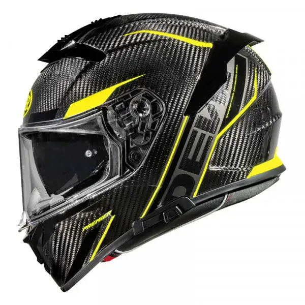 Premier® Casco Integrale Premier DEVIL CARBON STY ECE 22.06 Carbonio Lucido Giallo Fluo - immagine 3
