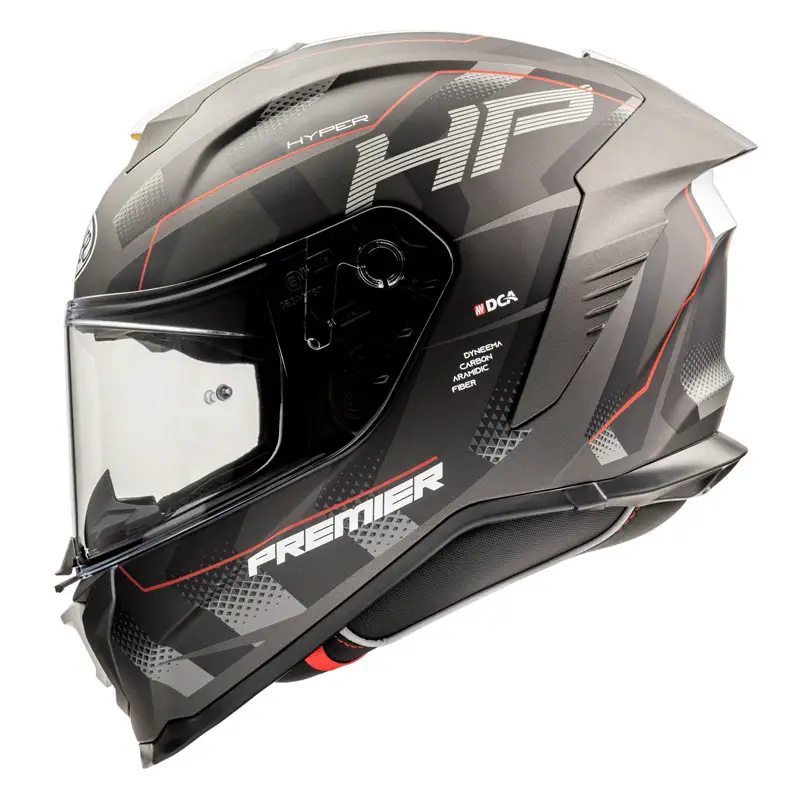 Premier® Casco Integrale Premier HYPER HP92 BM ECE 22.06 In Fibra Nero - immagine 3