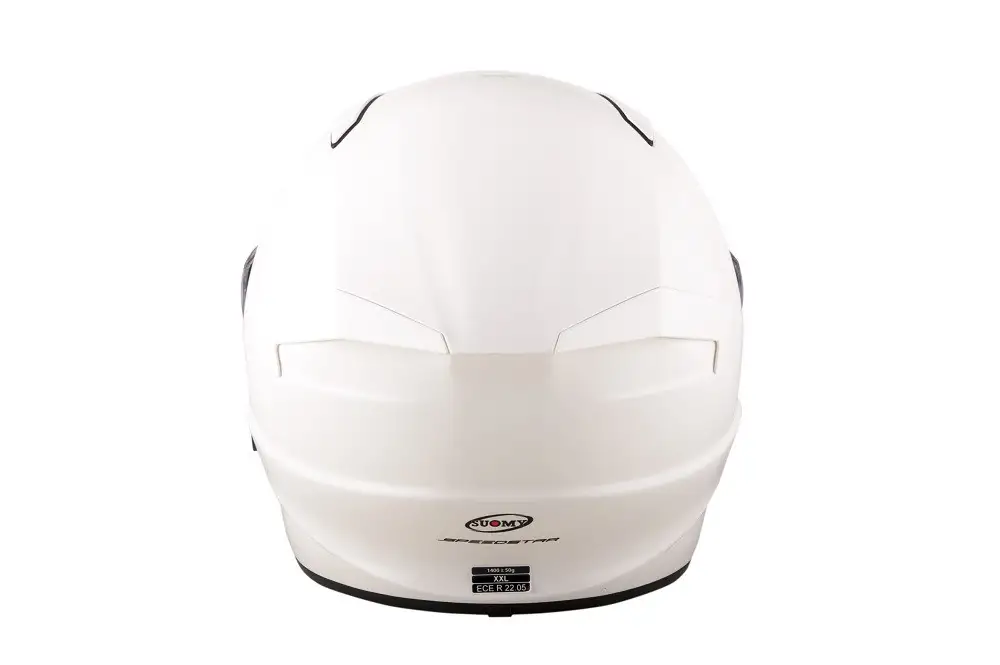Casco Integrale Suomy Speedstar Plain In Fibra Bianco 5 Casco Integrale Suomy Speedstar Plain In Fibra Bianco - immagine 5