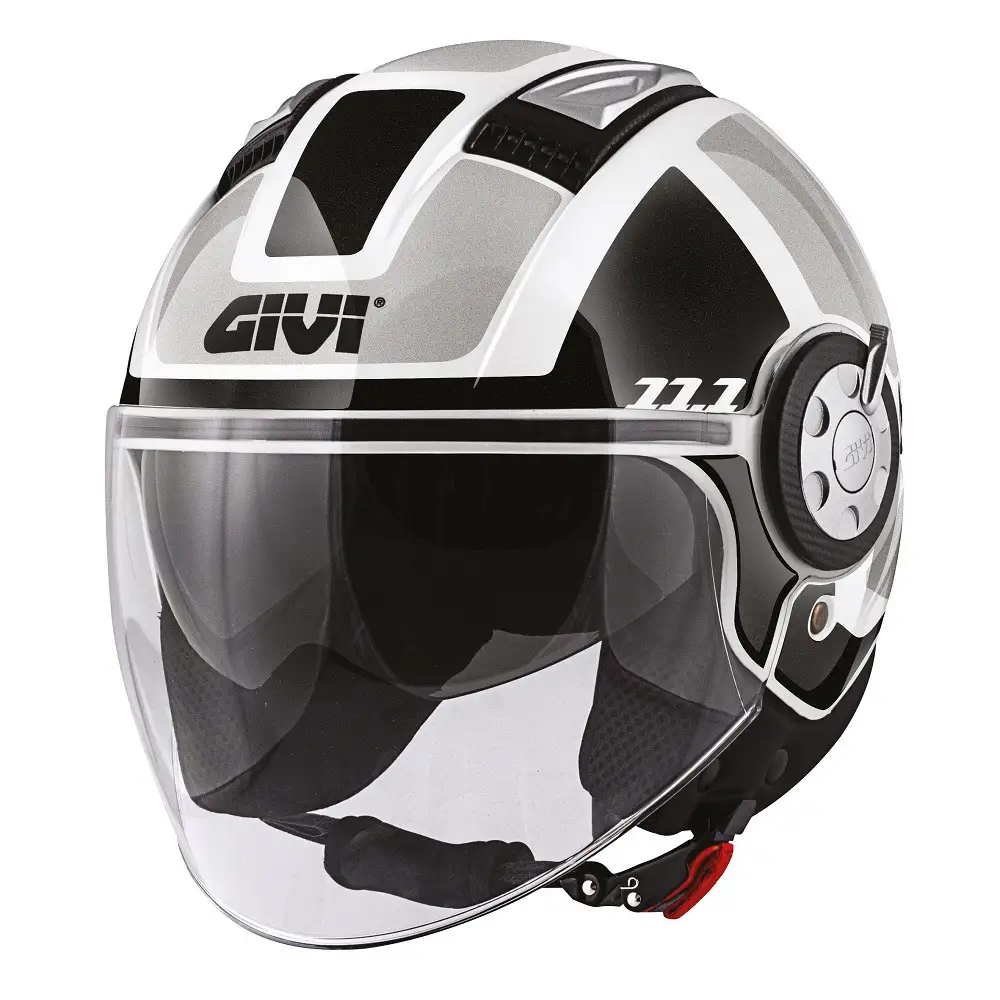 Casco Jet Givi 11.1 AIR JET R CLASS Bianco Nero Argento 1 Casco Jet Givi 11.1 AIR JET R CLASS Bianco Nero Argento