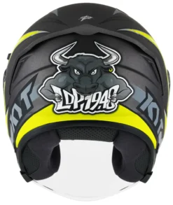 Casco Jet Kyt NF-J ATTITUDE Antracite Opaco Giallo -Accessori Per Motociclette casco jet kyt nf j attitude antracite opaco giallo5