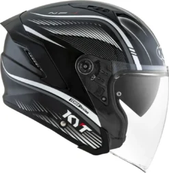 Casco Jet Kyt NF-J RADAR Bianco -Accessori Per Motociclette casco jet kyt nf j radar bianco4