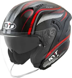 Casco Jet Kyt NF-J RADAR Red