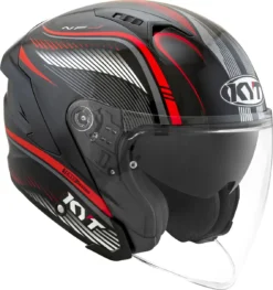 Casco Jet Kyt NF-J RADAR Red -Accessori Per Motociclette casco jet kyt nf j radar red3