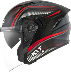 Casco Jet Kyt NF-J RADAR Red -Accessori Per Motociclette casco jet kyt nf j radar red5