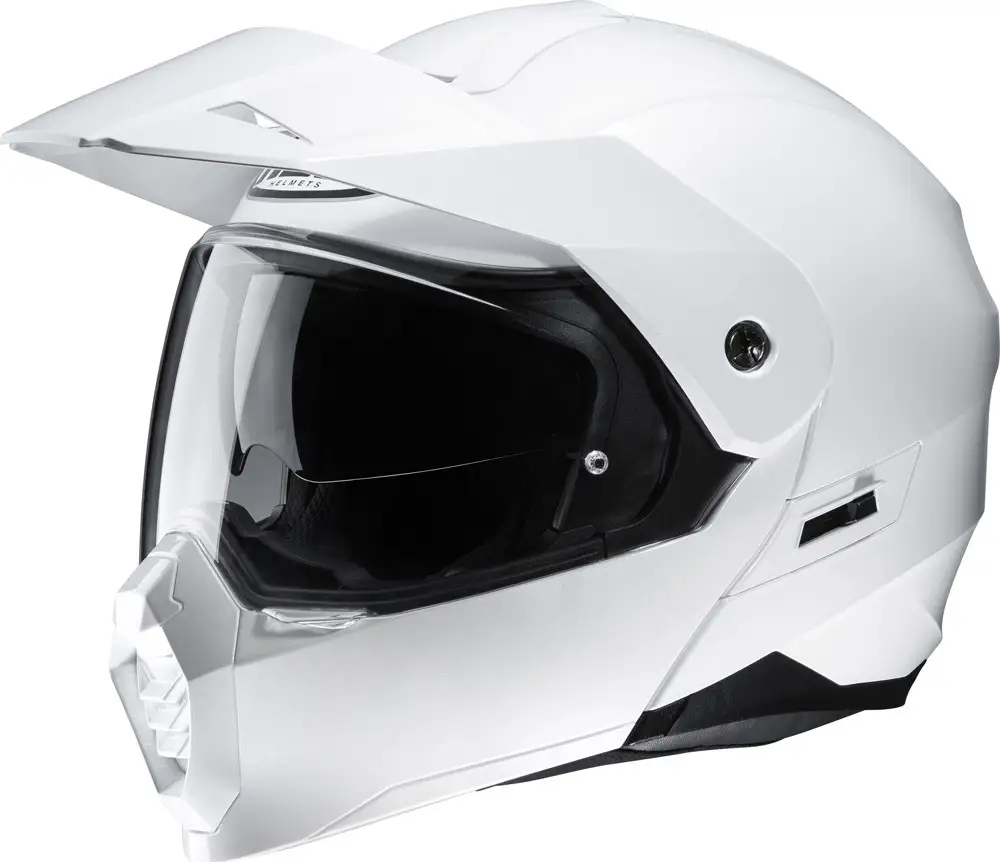 Casco Modulare HJC C80 SOLID Bianco Perla Ryan 1 Casco Modulare HJC C80 SOLID Bianco Perla Ryan