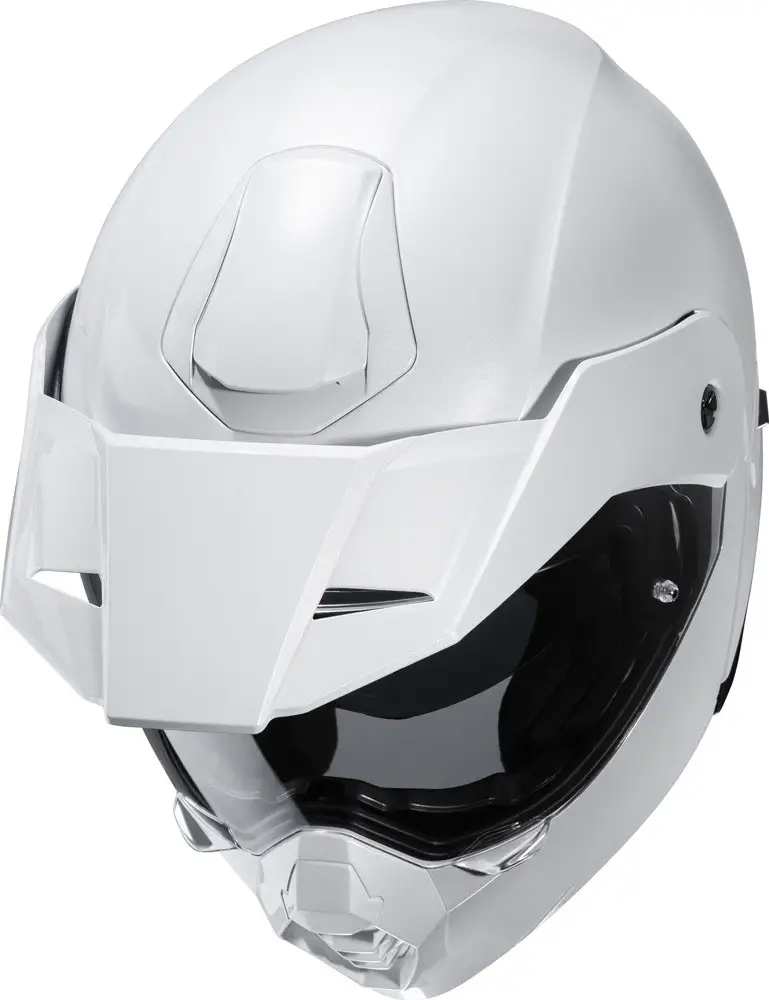Casco Modulare HJC C80 SOLID Bianco Perla Ryan 2 Casco Modulare HJC C80 SOLID Bianco Perla Ryan - immagine 2