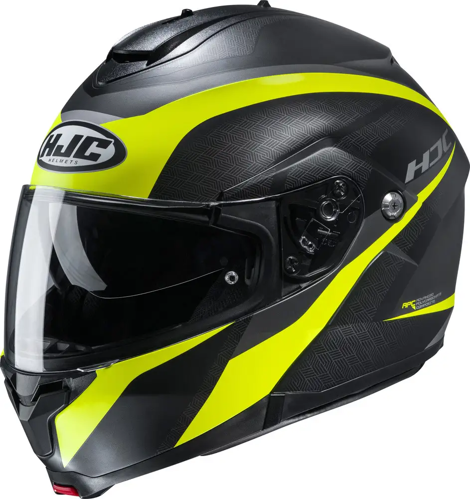Casco Modulare HJC C91 TALY MC4H Nero Giallo 1 Casco Modulare HJC C91 TALY MC4H Nero Giallo