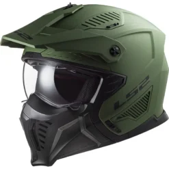 Casco Modulare LS2 OF606 DRIFTER SOLID Verde Militare ECE 22-06