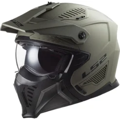 Casco Modulare LS2 OF606 DRIFTER SOLID Verde Militare ECE 22-06 -Accessori Per Motociclette casco modulare ls2 of606 drifter solid verde militare ece 22 063