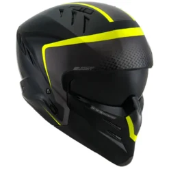 Casco Modulare Suomy Armor Crew E06 Nero Giallo