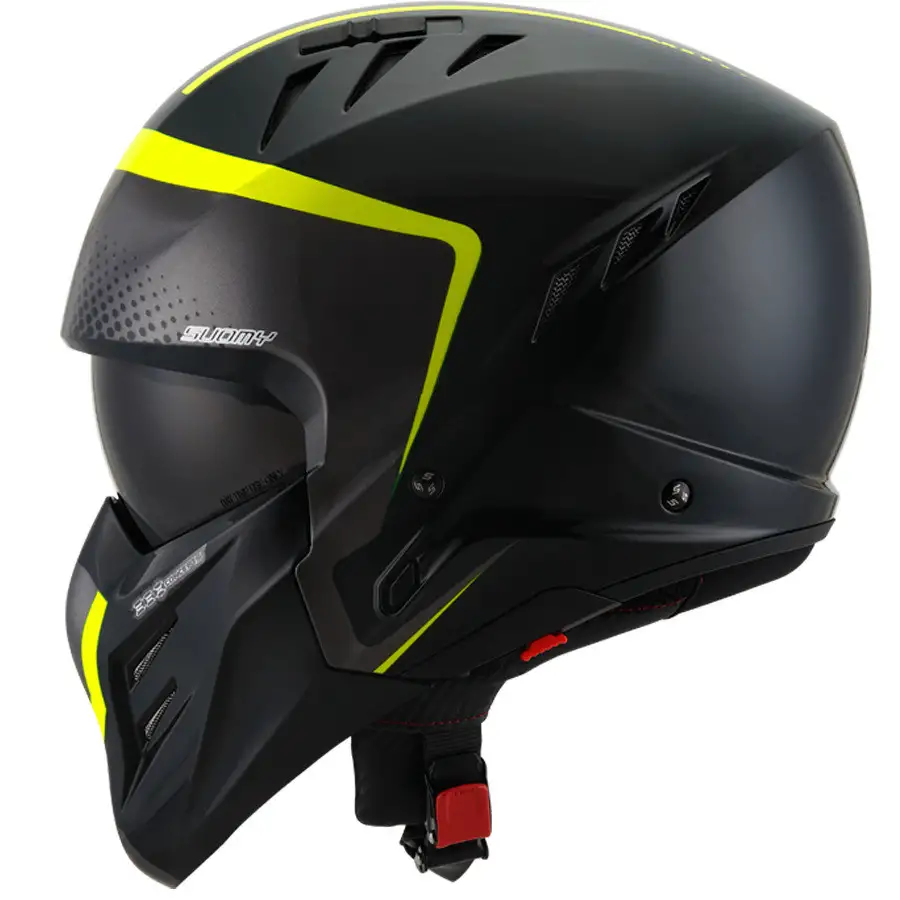 Casco Modulare Suomy Armor Crew E06 Nero Giallo 2 Casco Modulare Suomy Armor Crew E06 Nero Giallo - immagine 2