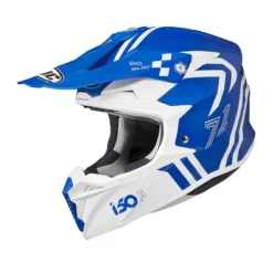 Casco Cross Hjc I50 HEX Blu Bianco