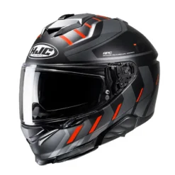 Casco Integrale Hjc I71 SIMO Arancio Grigio Nero